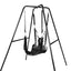 House Of Dasein Faux Leather Love Hammock Swing Bondage Sex Furniture Bdsm - Black - Hammock And Frame