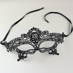 House Of Dasein Black Lace Sexy Erotic Eye Mask Cosplay Bondage Kink Bdsm Fetish Restraints - Black - 2Pcs