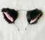 House Of Dasein Kitten Anime Lolita Cosplay Neko Faux Fox Fur Cat Ears Ddlg Bdsm - Black