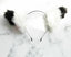 House Of Dasein Black / White Puppy Ears Anime Cosplay Headband Lolita Roleplay - White