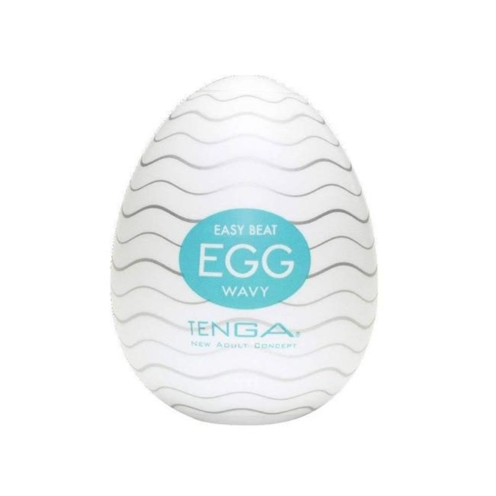 House Of Dasein Male Masturbator Egg Cup - Orange - Blue Wave Type