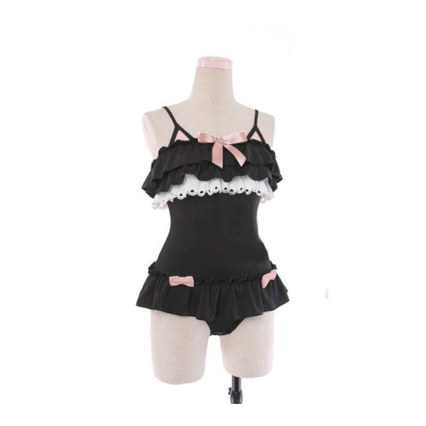 House Of Dasein Black Cat Onesie Abdl Ddlg Clothing - Black - Xl