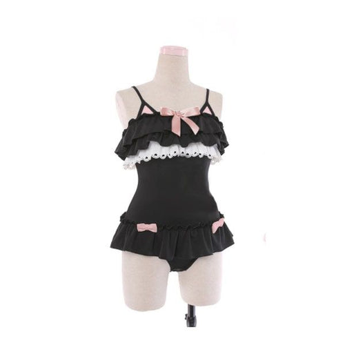 House Of Dasein Black Cat Onesie Abdl Ddlg Clothing - Black - Xl