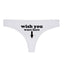 House Of Dasein Wish You Were Here Thong Women Underwear Panties - White - L