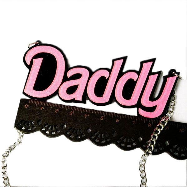 House Of Dasein Daddy Statement Necklace Ddlg Jewellery - Silver - Daddy