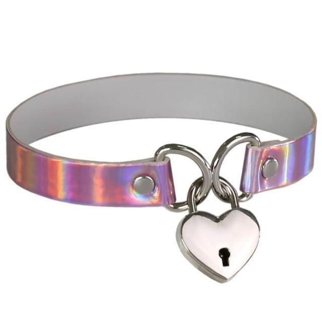 House Of Dasein Heart Locket Choker Ddlg Littles Accessories - Pink