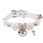 House Of Dasein Rose Locket Collar Ddlg Littles Accessories - White & Silver