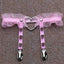 House Of Dasein Ruffled Garter Belt Lingerie Women - Pink