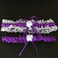 House Of Dasein Ruffled Garter Belt Set Lingerie Women - Purple