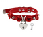 Veile Studios Golden Heart Locket Collar - Red Silver