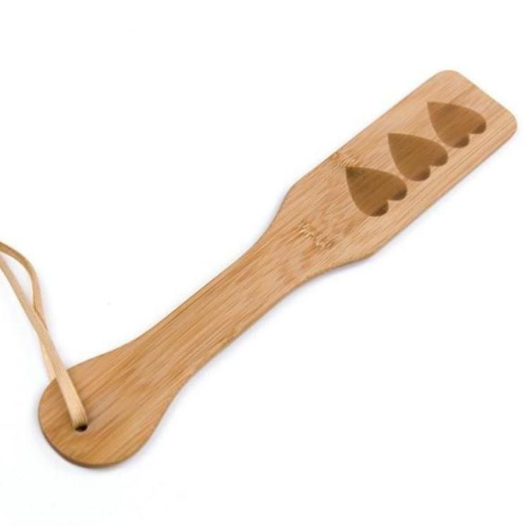 House Of Dasein Bamboo Heart Paddle Bdsm Spanking Impact Toy - Heart Paddle Main image
