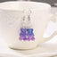Veile Studios Gummy Bear Earrings - Purple & Dark Blue Glitter - Dangle