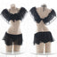 House Of Dasein Ethereal Princess Lingerie Set - Black