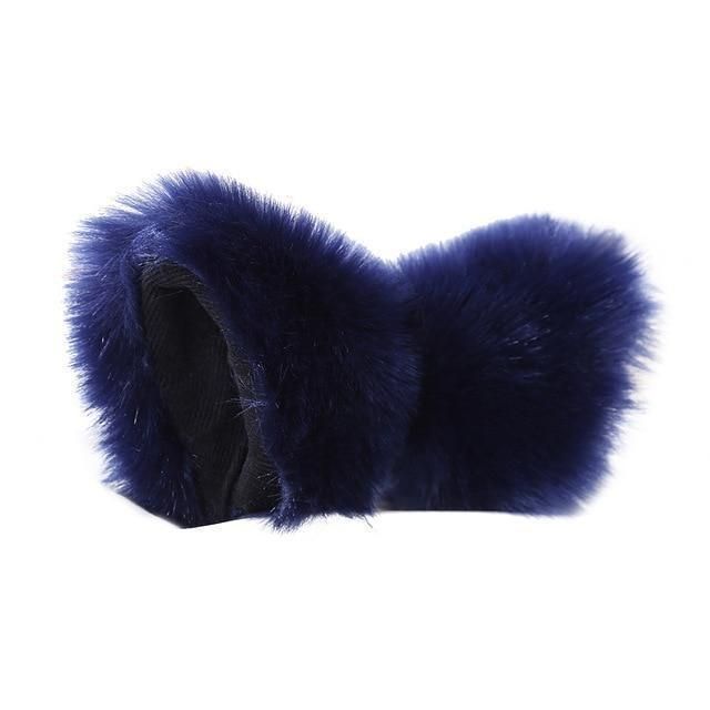 House Of Dasein Clip In Neko Ears Pet Play Ddlg Kitten Cosplay - Navy Blue