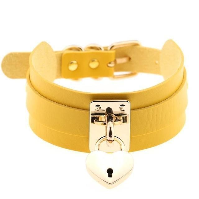 Veile Studios Locket Collar - Yellow