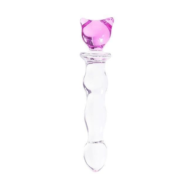 House Of Dasein Glass Dildo Sex Toy Women - Pink - Kitten Wand