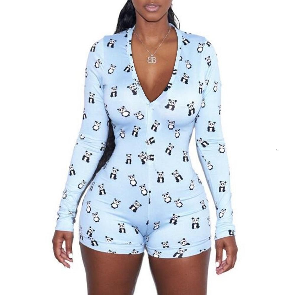 House Of Dasein Panda Sleeper Abdl Ddlg Onesie - Blue - Xl