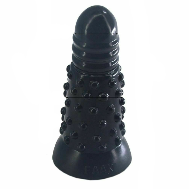 House Of Dasein Faak Silicone Anal Butt Plug 18Cm 7.1Inch Thick Dildo Dong Pink - Black