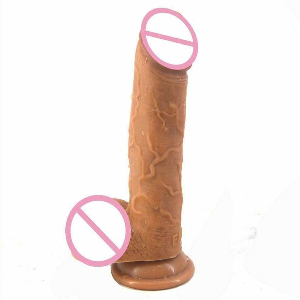 House Of Dasein 21.5Cm Silicone Dildo Realistic 4.9Cm Thick Butt Plug Pink - Skin