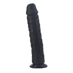 House Of Dasein Large Realistic Silicone Dildo Anal Plug 24Cm Black - Black