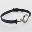 House Of Dasein Leather Metal O'ring Tongue Depressor Deep Throat Training Gag Bdsm - Silver