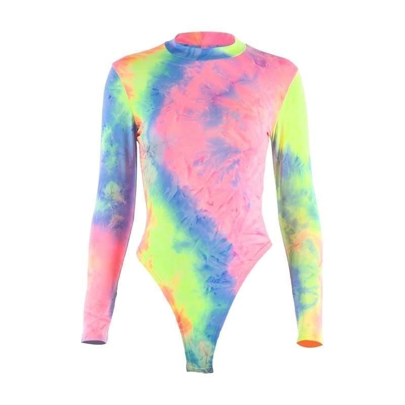 House Of Dasein Tie Dye Onesie Abdl Ddlg Clothing - Rainbow - S