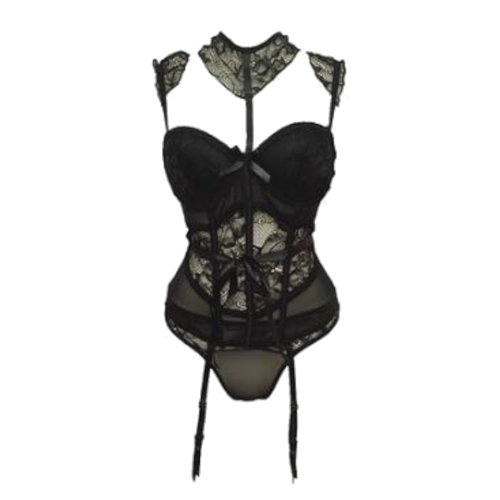 House Of Dasein Regal Lingerie Set Women - Black - L