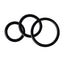 House Of Dasein Stretchy Black Cock Rings Set Ejaculation Delay - Black