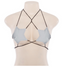 House Of Dasein Latex Star Bralette Kawaii Lingerie Women - White