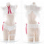 House Of Dasein Chiffon Student Lace Naughty Sexy Costume Lingerie Set - Red