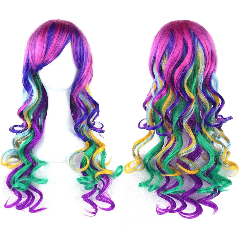 House Of Dasein Long Cotton Candy Cosplay Wig - Rainbow Main image