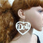 Veile Studios Doll Hoop Earrings - White