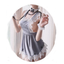 House Of Dasein Heartbreaker Nurse Outfit Costume - Grey