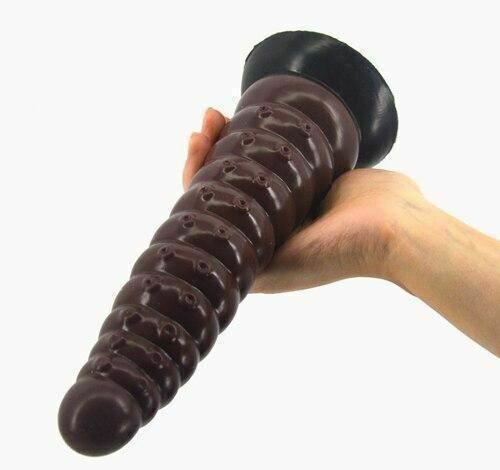 House Of Dasein Faak 25Cm Silicone Dildo Butt Plug Anal Sex Toy Brown Pink 5.2Cm Thick - Brown