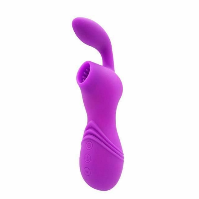 House Of Dasein 12 Speed Clitoral Stimulator Air Suction Mini Sucking Vibrator Sex Toy Waterproof - Purple