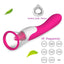 House Of Dasein Oral Sex Licking Tongue Vibrator Breast Suction Cup Vibrating Clitoral Massager - Rose Red