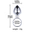 House Of Dasein Metal Butt Plug With Pull Ring Safe Beginner Anal Sex Toys Women - 6Cm
