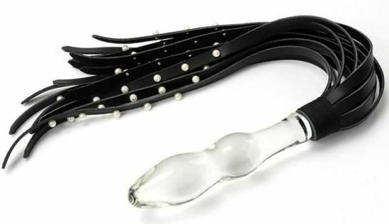 House Of Dasein Pearl Flogger Anal Plug Spanking Bondage Kink Fetish - Clear Main image