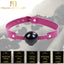 House Of Dasein Pink And Black Silicone Ball Gag Bdsm Mouth Bondage Restraints - Black