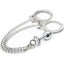 House Of Dasein Metal Handcuffs Chain Anal Plug Bondage Restraints Kink Bdsm Fetish - Silver