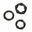 House Of Dasein Black Silicone Stretchy Cock Rings Penis Enhancer Men Couples - Black