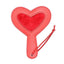 House Of Dasein Black Red Heart Leather Spanking Paddle Impact Toy Whip Play Bdsm Fetish - Red