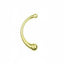 House Of Dasein Double Ended Stainless Steel Butt Plug Dildo Metal Anal Bead Balls - Gold - S
