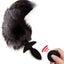 House Of Dasein Rechargeable Vibrating Fox Tail Anal Plug - Grey