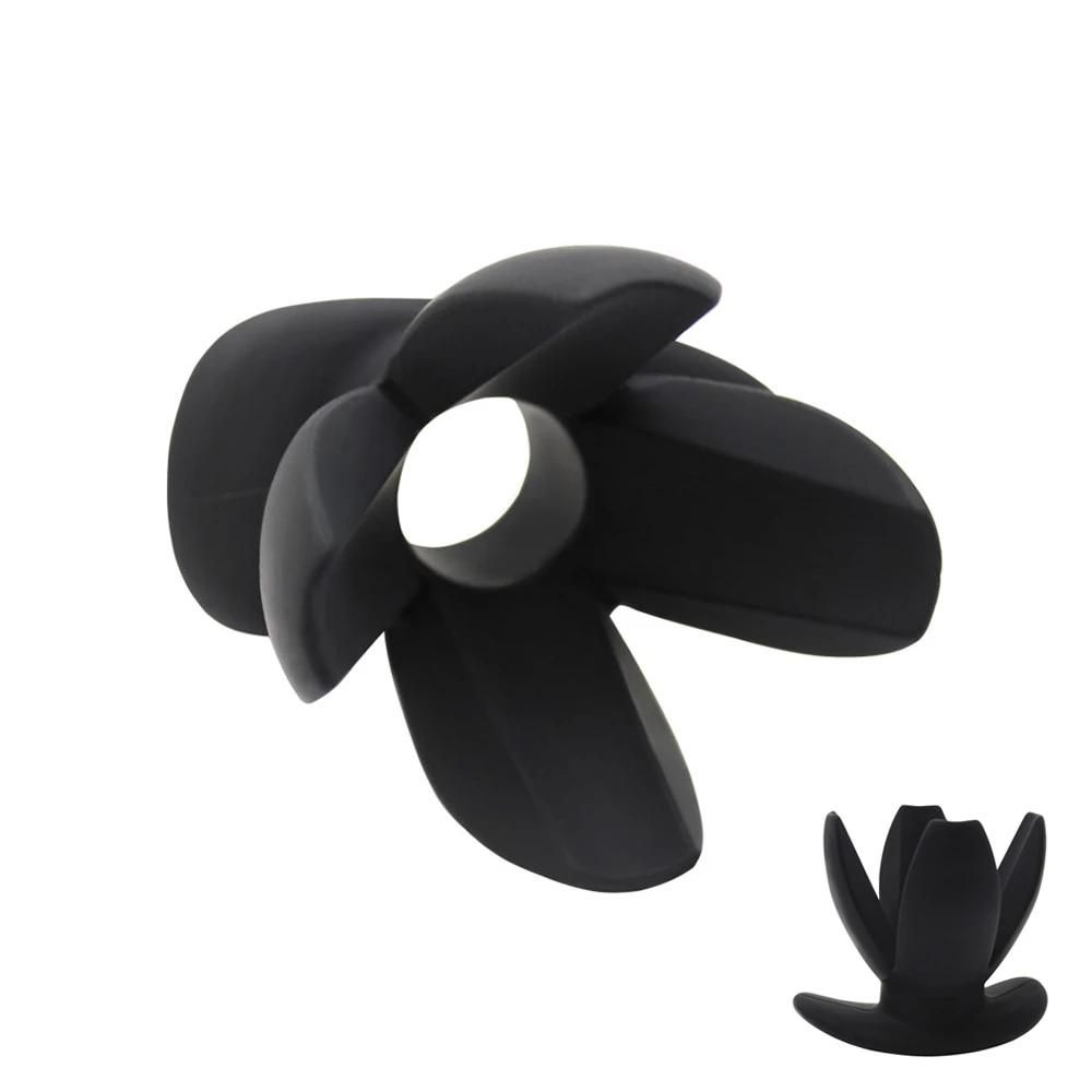 House Of Dasein Black Anal Plug Spreader Silicone Butt Dilator Speculum Bdsm Medical Fetish - Black