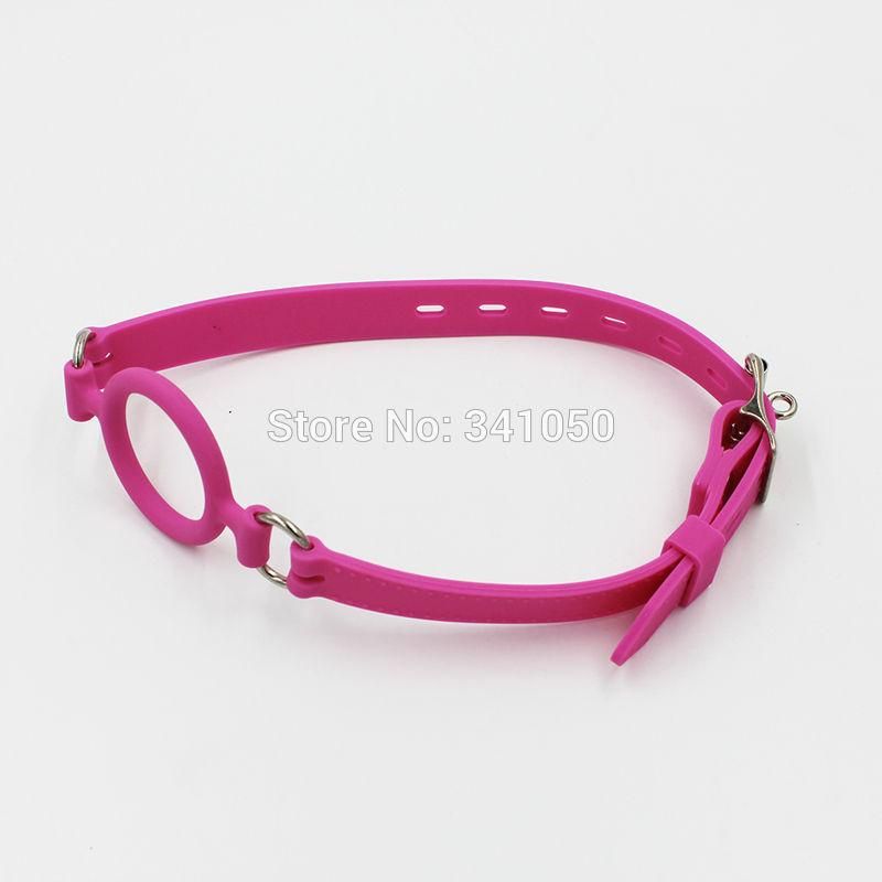 House Of Dasein Pink Silicone Open Mouth Gag Oral Sex Ring Bdsm Bondage Restraints - Pink Main image