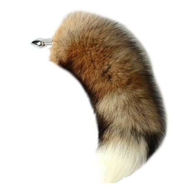 House Of Dasein Fluffy Soft Faux Fur Puppy Kitten Fox Tail Anal Bdsm Cosplay Butt Plug - Mix - L