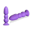 House Of Dasein Big Purple Silicone Butt Plug Beads Unisex Large Anal Sex Toys - Purple - Advanced Level