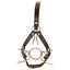 House Of Dasein Head Harness Spider Gag Open Mouth Nose Hook Bondage Bdsm Restraints - Black