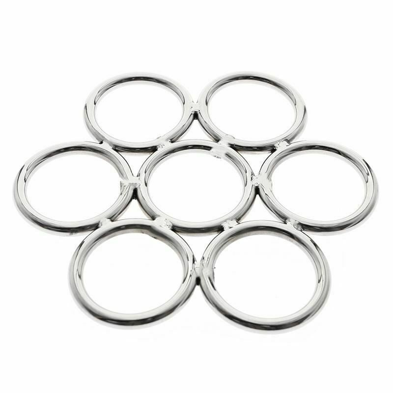 House Of Dasein Shibari Stainless Steel Suspension Ring Bondage Restraints Bdsm - Silver